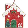 Елочные игрушки набор BonaDi Gingerbread house 10х11х1.5 см Разноцветный 12 шт DP232252