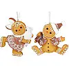 Фигурки декоративные Gingerbread man BonaDi Разноцветный 6 шт DP232282