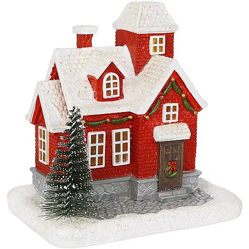 Светодиодная статуэтка New Year's house 11.5х8 см Разноцветный BonaDi DP232293