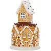 Светодиодная елочная игрушка BonaDi Gingerbread House 11.5х17 см Разноцветный DP232306