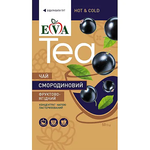 Джем Чай Eva Фруктово-Ягодный Смородиновый 12 шт