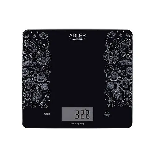 Кухонні ваги Adler AD 3171 до 10 кг чорні