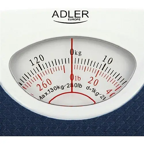 Весы напольні механічні до 130 кг Adler AD 8151 сині