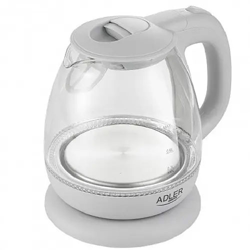 Чайник електричний 1 л скляний Adler AD 1283G Сірий