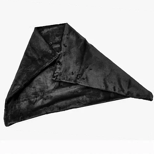 Плед шаль Lesko 100*65 Black одіяло з підігрівом usb від повербанка
