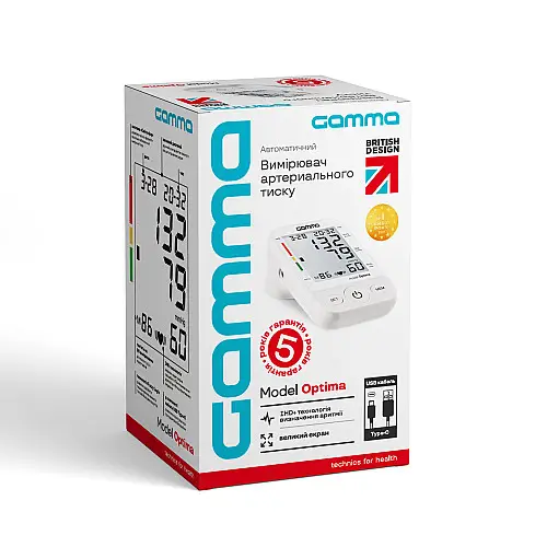 Тонометр автоматический Gamma Optima 4Gen Type-C