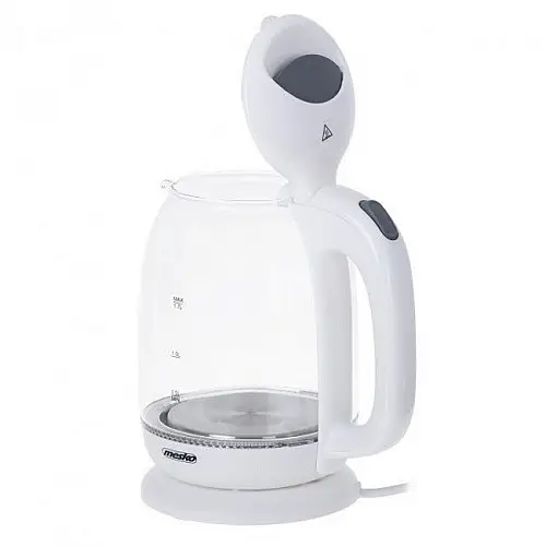 Чайник електричний скляний 1.7 л Mesko MS 1302w Білий