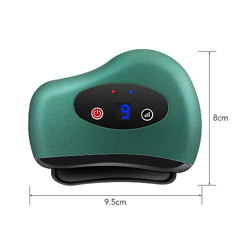 Скребковый массажер RIAS LY-401 для лифтинга лица и шеи Green