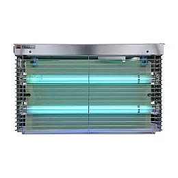 Унищожувач комах з липкою вставкою Pomel Trio steel 485х310х60 мм Сірий