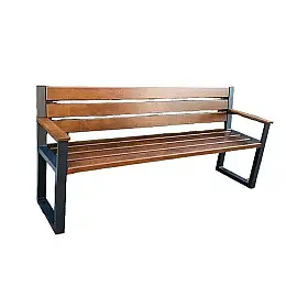 Скамейка для саду I loft you 1500х450х900 мм Коричневий (2032876635)