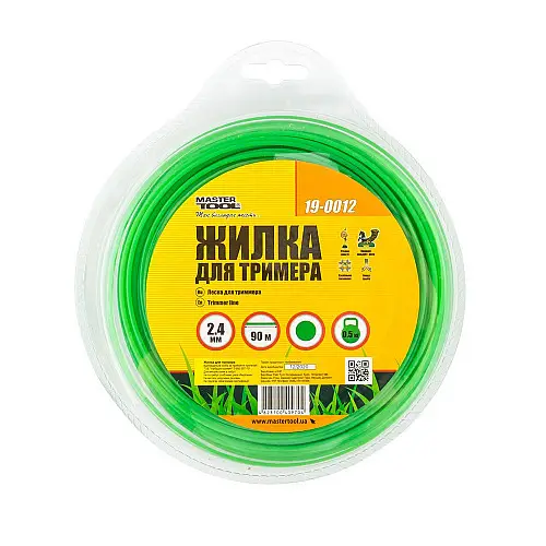 Леска для триммера КРУГ 2.40 мм 90 м (блистер) MASTERTOOL