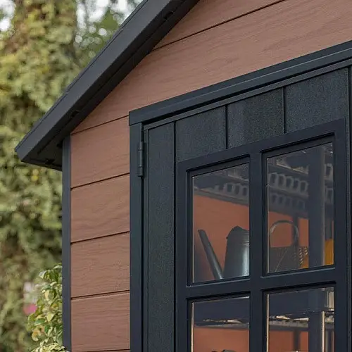 Садовый пластиковый домик Newton 7511 коричневый Keter