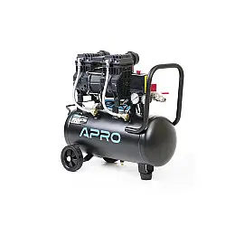 Компрессор Apro двухцилиндровый безмасляный 1.5кВт 240л/мин 8бар 24л