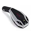 FM-трансмітер RIAS X7 Bluetooth+USB+SD+AUX+MP3+Hands Free Чорний-Срібний (3_00313)