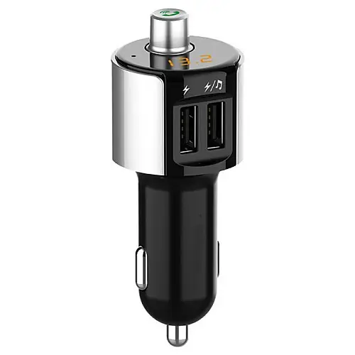 FM-трансмітер RIAS G9 Bluetooth+2xUSB+MP3 Чорний (3_00314)
