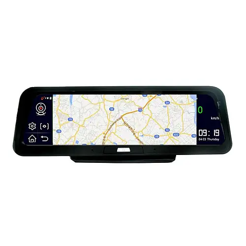 Відеореєстратор на торпеду RIAS DVR E98 10" IPS 4G GPS з двома камерами 2/32 Gb Android 8.1 Black (3_01143)
