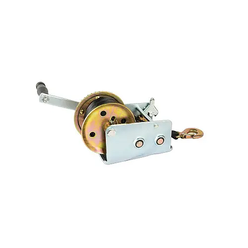 Лебідка барабанна тягове зусилля 907 кг ремінь 8 м MASTERTOOL GM (86-8290)