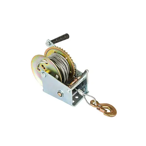 Лебідка барабанна тягове зусилля 454 кг трос 10 м MASTERTOOL GM (86-8145)