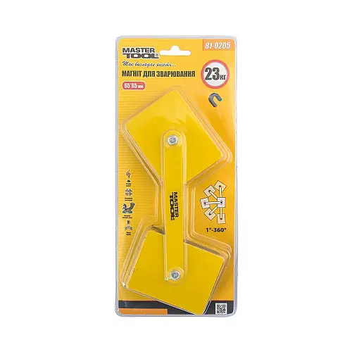 Магніт для зварювання MASTERTOOL GM 2x23 кг 1-360° 65х85 мм (81-0205)