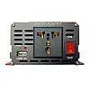 Інвертор перетворювач напруги з 12V на 220V XPro 1500W червоний (MER-15280)