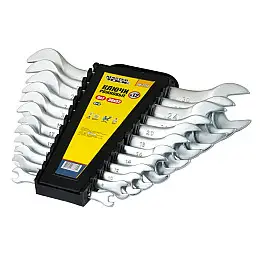 Ключі рожкові MASTERTOOL набір 12 шт (70-2112)