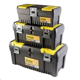 Ящики для інструментів з металевими замками MASTERTOOL 3 шт 14"/ 17"/ 20" (79-2005)