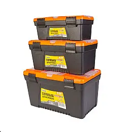 Ящики для інструментів з пластиковими замками MASTERTOOL 3 шт 13"/ 15"/ 17" (79-2007)