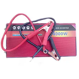 Автомобільний інвертор Power Inverter 001 з 12V на 220V 4000W модифікована синусоїда Red (11039-hbr)