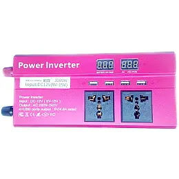 Автомобільний інвертор Bei Long Power Inverter 019 з 12V на 220V 3000W модифікована синусоїда Red (11061-hbr)