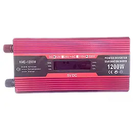 Инвертор напряжения Solar Smart King Power Inverter 012 c 12V на 220V 1200W модифицированная синусоида Red (11033-hbr)