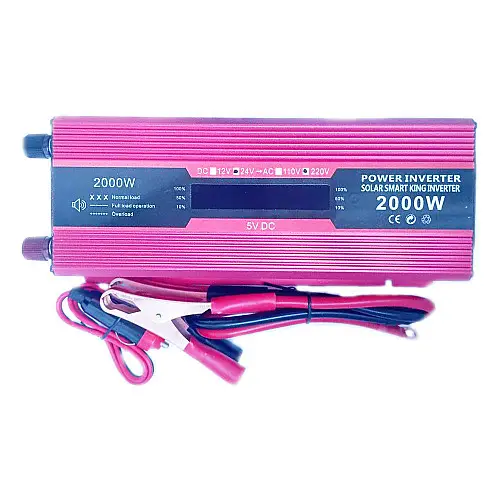 Инвертор напряжения Solar Smart King Power Inverter 018 c 24V на 220V 2000W модифицированная синусоида Red (11064-hbr)