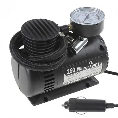 Автомобільний компресор OPT-TO Air Compressor DC-12V / 250 PSI чорний (1756374677)