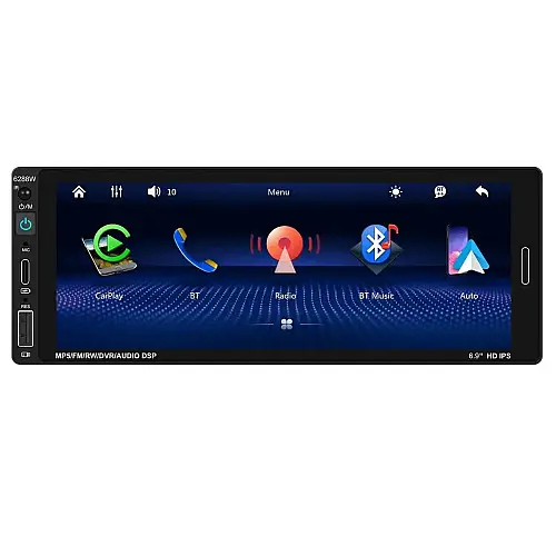 Автомагнітола RIAS 6288A 1din 6.9" 2/32GB GPS+WiFI+USB+Bluetooth Android 13 4х60W (3_04522)