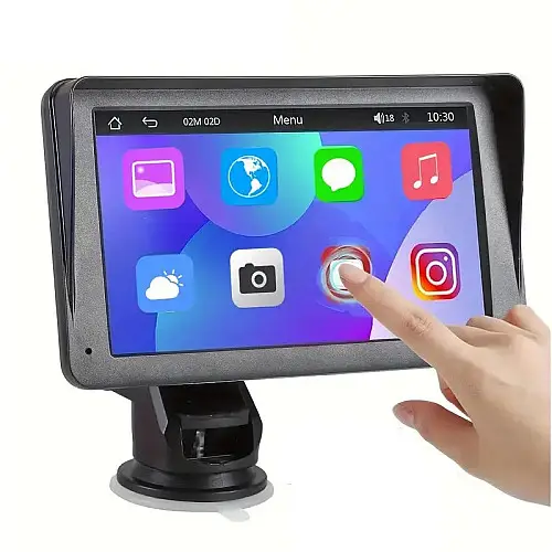 Автомобільний сенсорний монітор RIAS CJ-PTC208 7" з Apple CarPlay та Android Auto (3_04531)