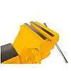 Тиски слесарні настільні поворотні MASTERTOOL 150 мм Жовті (07-0215)