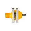 Тиски слесарні поворотні MASTERTOOL 70 мм Yellow (07-0203)