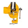 Тиски слесарні поворотні MASTERTOOL 50 мм Yellow (07-0201)