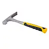 Молоток каменщика цельнометалевий MASTERTOOL 600 г HRC 55 Жовтий та Чорний (02-0123)