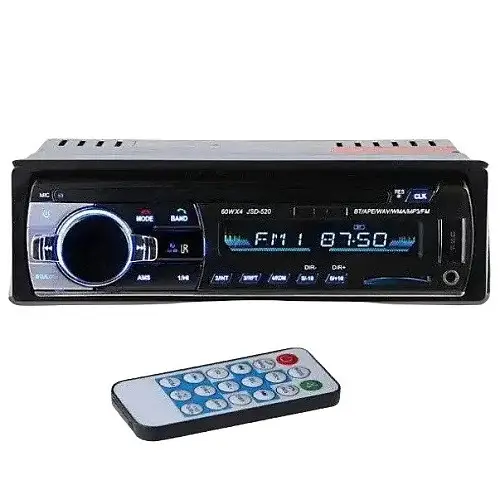 Автомагнітола RIAS JSD-520 1din 2xUSB/microSD/AUX+/Bluetooth з Пультом 4x60W