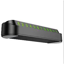 Автотабличка з номером телефону на панель автомобіля hoco. DPH02 Black
