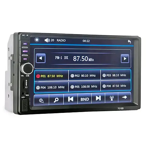 Автомагнітола RIAS 7018B 2din 7" (коротка база) USB+microSD+AUX+Bluetooth з Пультом 4x45W