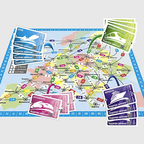 Настольная игра Arial Путешествие Европой (910275)