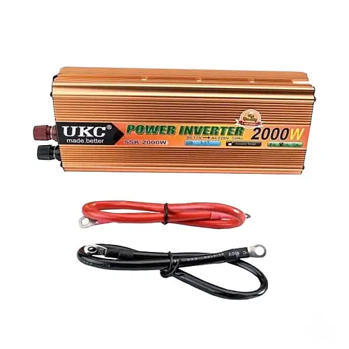 Преобразователь напруги UKC 2 кВт 2000Вт 12V 220V інвертор (SSK12V-2000W)