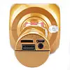 Беспроводной портативный микрофон Micgeek WS-1816 для караоке с подсветкой Bluetooth Gold (3269-9590)