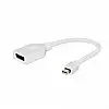 Адаптер Cablexpert mini DisplayPort DisplayPort M/F 0.1 м Білий (A-mDPM-DPF-001-W)