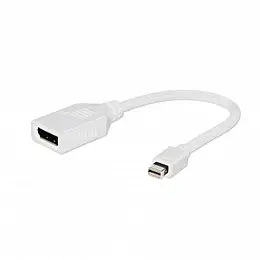 Адаптер Cablexpert mini DisplayPort DisplayPort M/F 0.1 м Білий (A-mDPM-DPF-001-W)