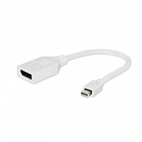 Адаптер Cablexpert mini DisplayPort DisplayPort M/F 0.1 м Білий (A-mDPM-DPF-001-W)