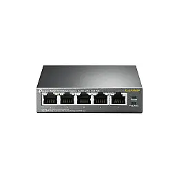Комутатор TP-Link TL-SF1005P (1хFE, 4xFe PoE, макс 53W)