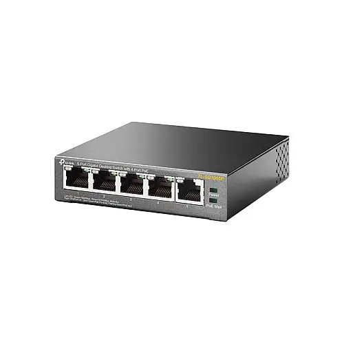 Комутатор TP-Link TL-SG1005P 1хGE 4xGE PoE макс 53W