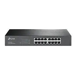 Комутатор TP-Link TL-SG1016D (16хGE, метал)